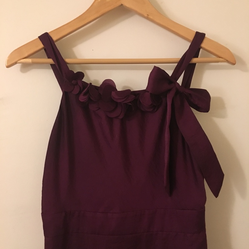 Ann Taylor Loft Dress with Floral Neckline